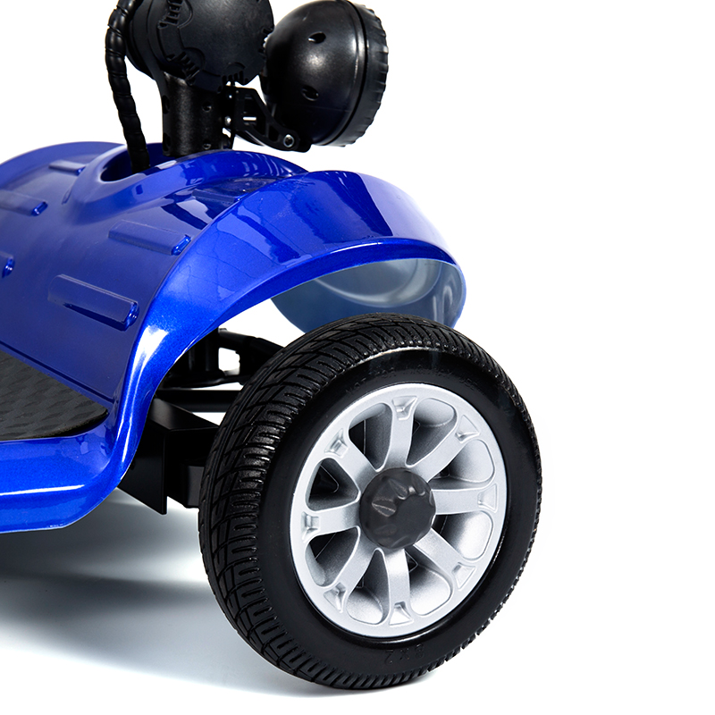 YL-09B Skladacia 4-kolesová ľahká pohyblivá kolobežka s košíkom