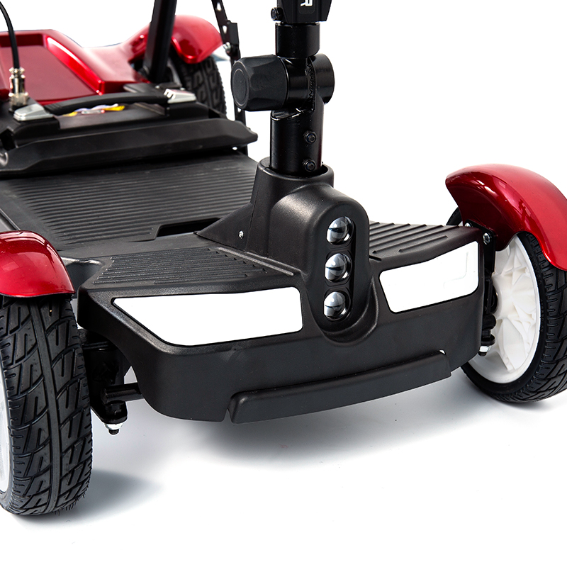 YL-211 4-kolesová turistická elektrická kolobežka pre seniorov s LED svetlometom, košíkom