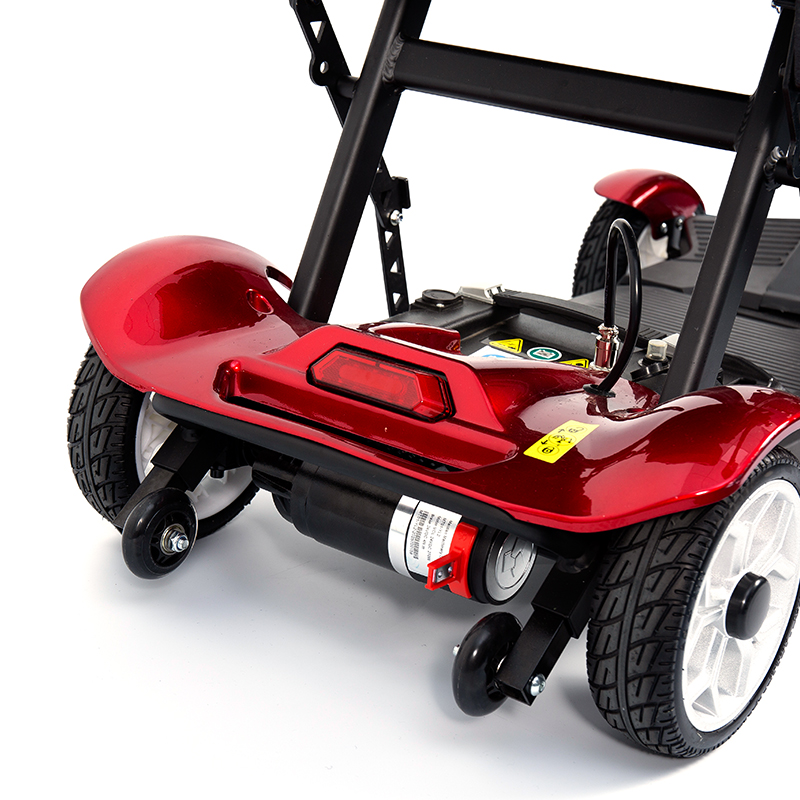 YL-211 4-kolesová turistická elektrická kolobežka pre seniorov s LED svetlometom, košíkom